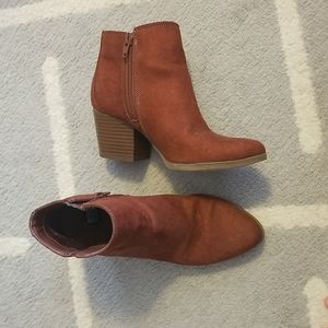 Swede ankle boots
